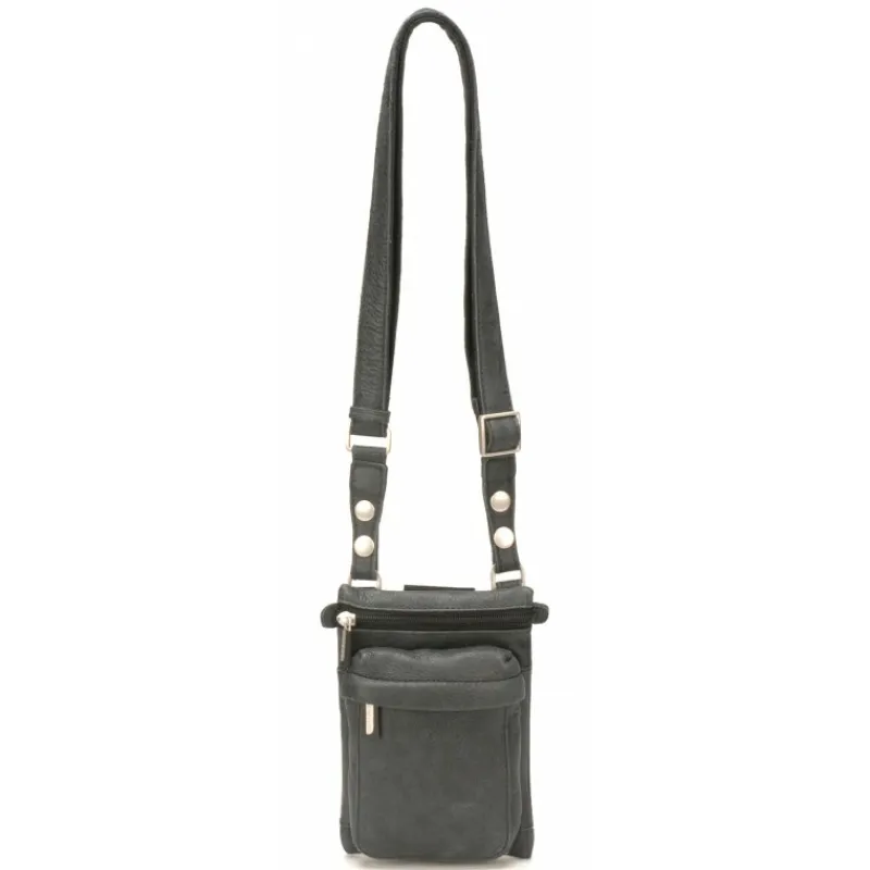 Pochette Plate Travers Ou Ceinture Cristiano Cuir Destroy^Arthur et Aston Cheap