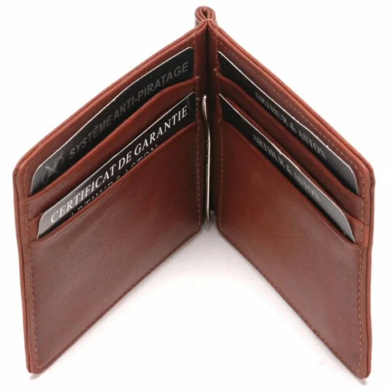 Porte-Cartes Pince A Billets Pablo Cuir Plonge^Arthur et Aston Fashion