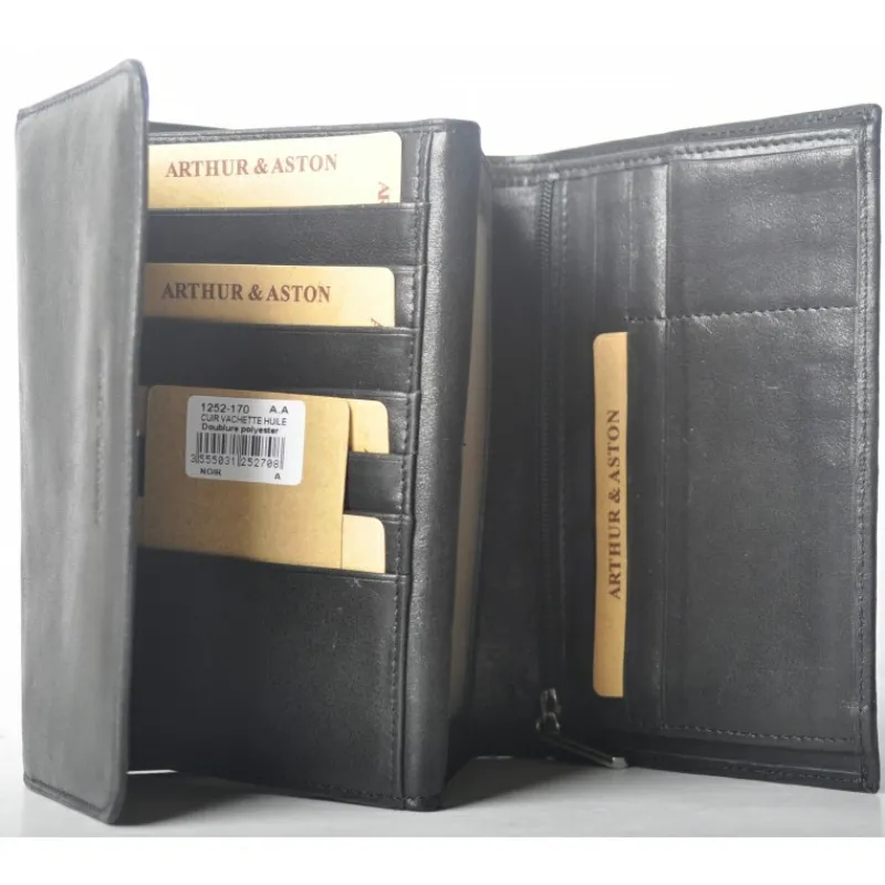 Portefeuille A Rabat Cuir Vachette Huile^Arthur et Aston Online