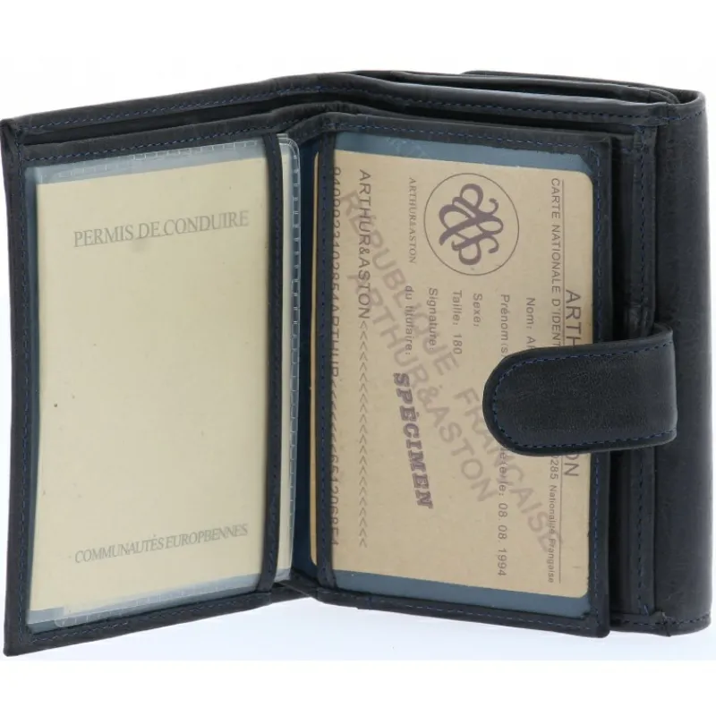 Portefeuille Dos A Dos En Cuir^Arthur et Aston New