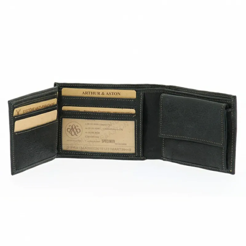 Portefeuille Italien Cristiano Cuir Destroy^Arthur et Aston Flash Sale