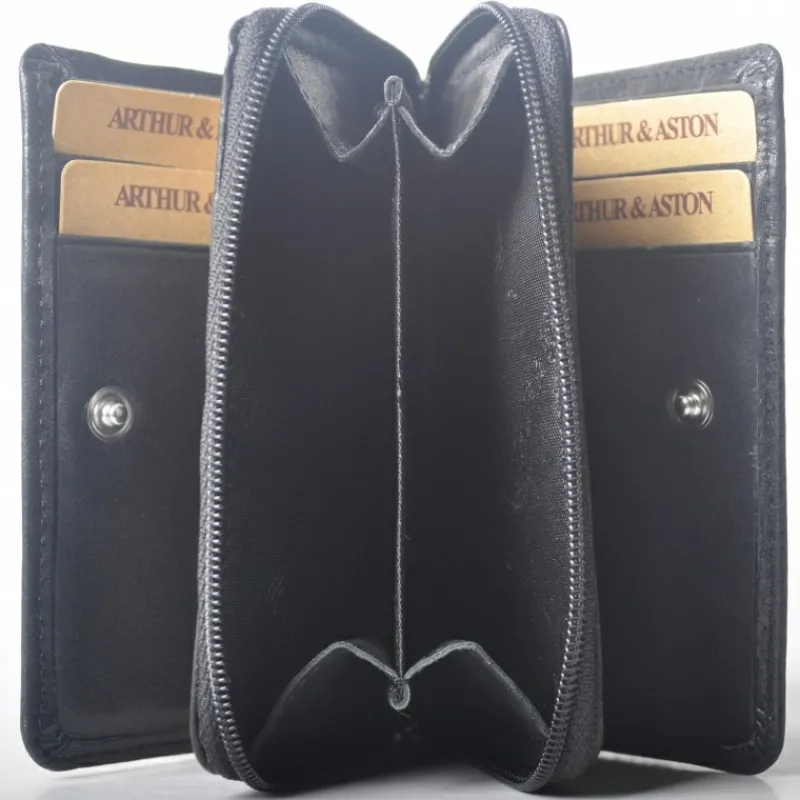 Porte-Monnaie Et Cartes En Cuir Huile Rose^Arthur et Aston Cheap