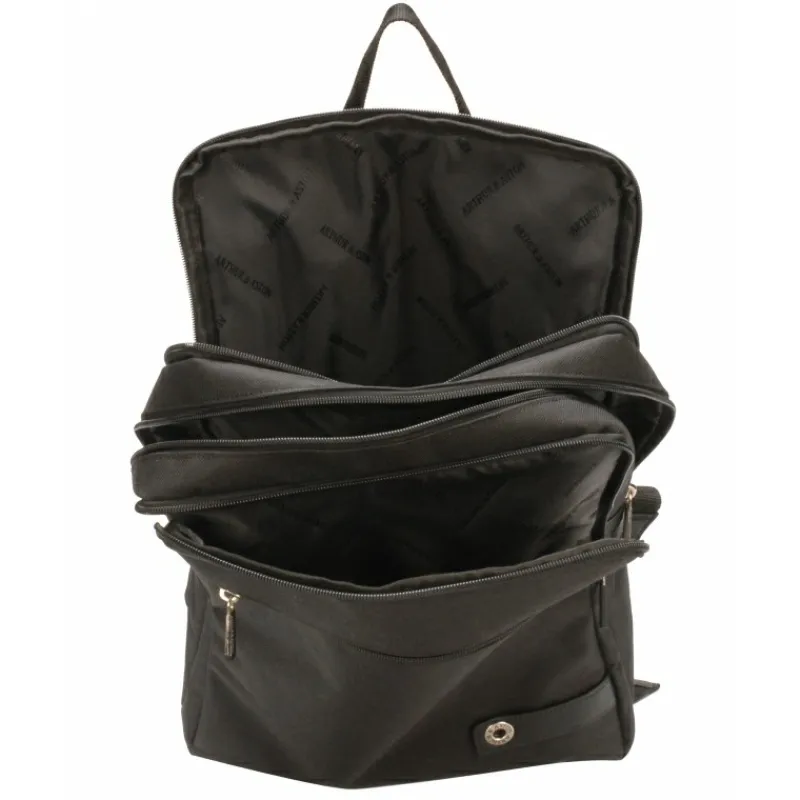 Sac À Dos Aaron En Toile Polyester Garniture Cuir^Arthur et Aston Cheap