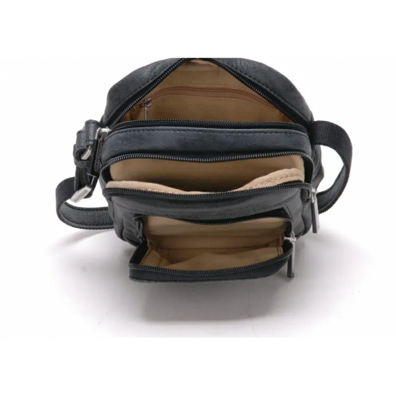 Sacoche Travers Cristiano Cuir Destroy Petit Modele^Arthur et Aston Store